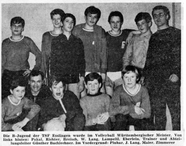 1969 TSF-Jugend im Volleyball &quot;meisterhaft&quot;