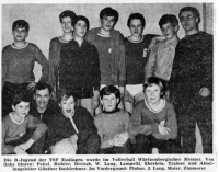 1969 TSF-Jugend im Volleyball "meisterhaft"
