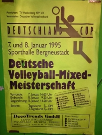 1995 Esslinger Volleyball Mixedmannschaft für Deutsche Meisterschaft qualifiziert