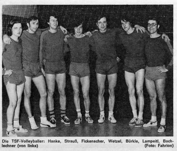 1971 Herren Württembergischer Meister Aufstieg in die Regionalliga